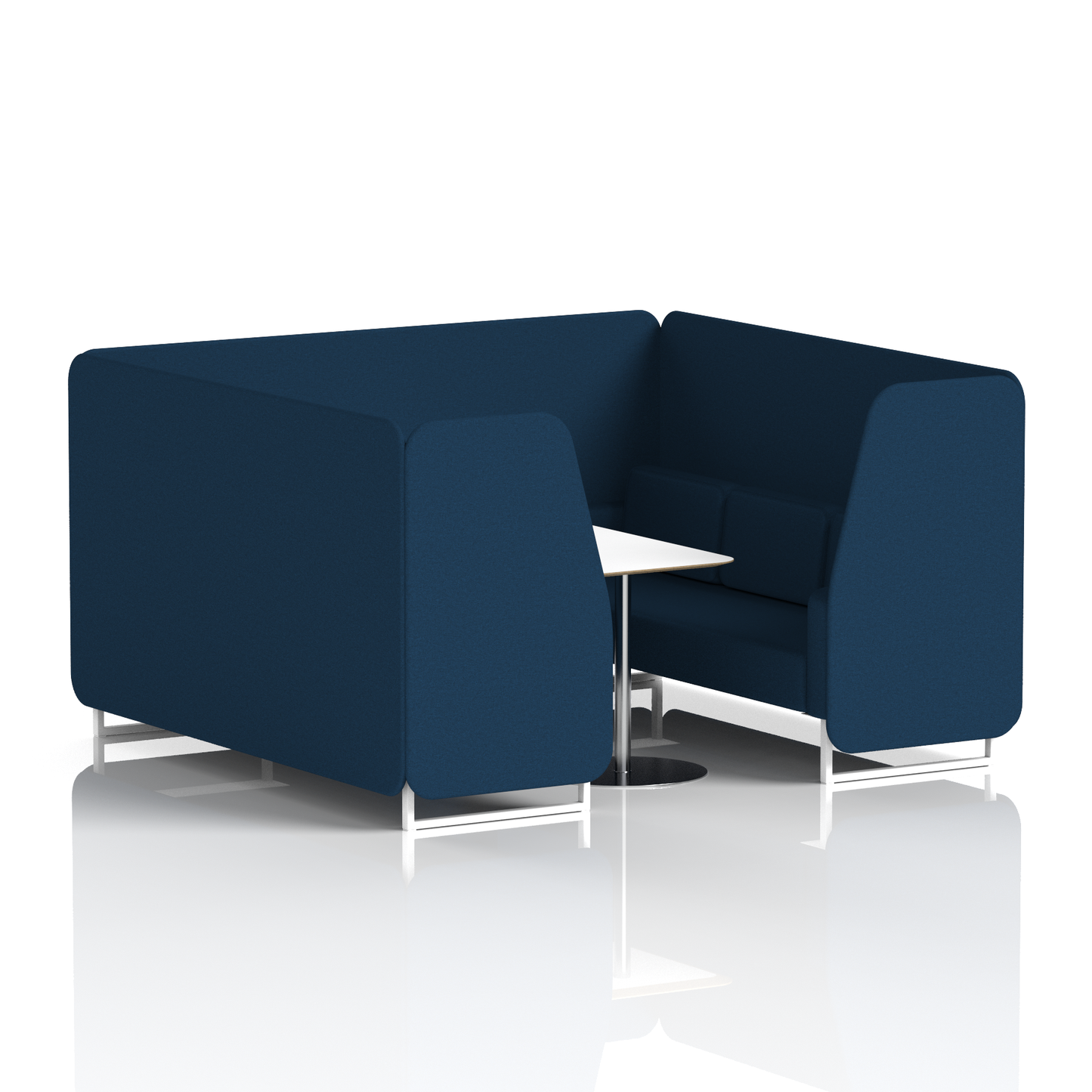 Brixworth Booth With White Table In Single Tone (Part 1)