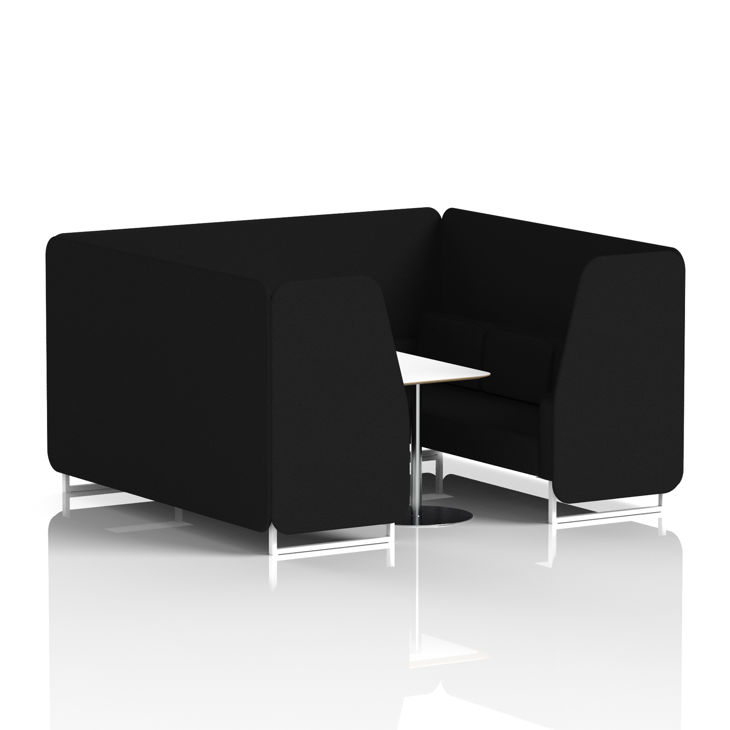 Brixworth Booth With White Table In Single Tone (Part 1)