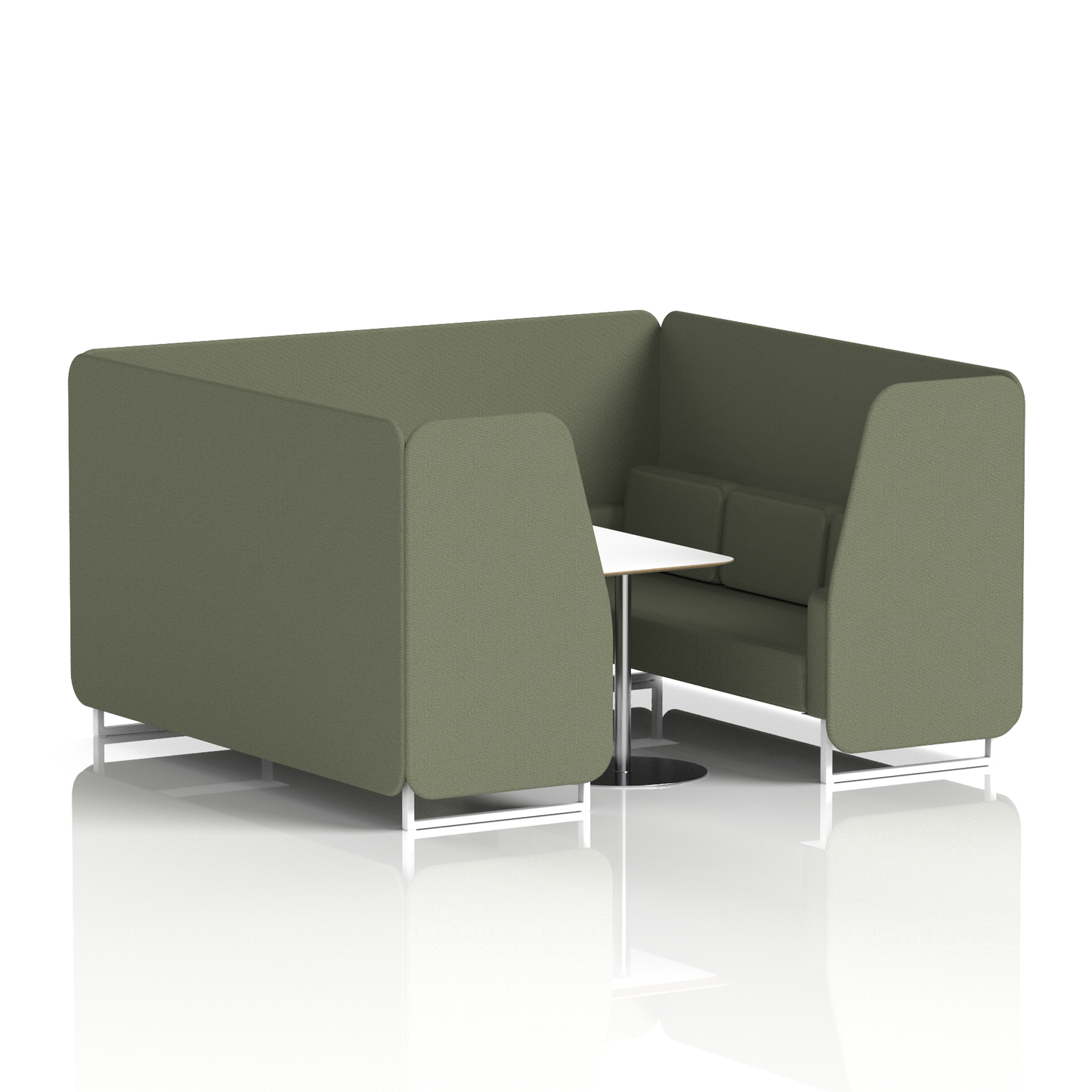 Brixworth Booth With White Table In Single Tone (Part 2)