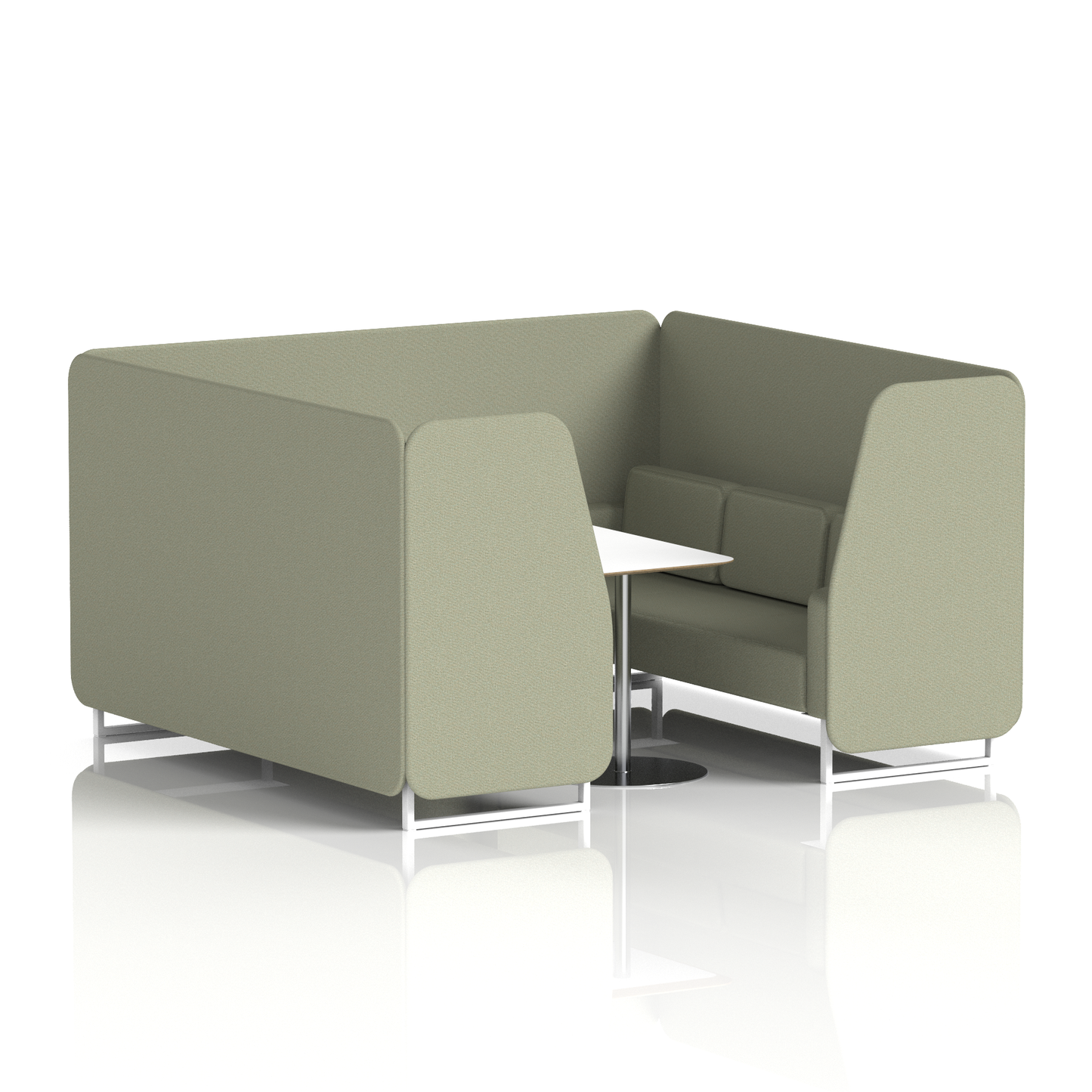 Brixworth Booth With White Table In Single Tone (Part 2)