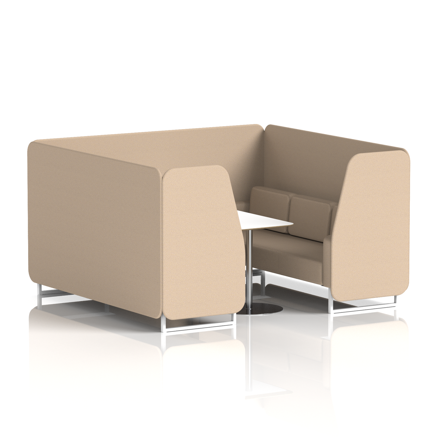 Brixworth Booth With White Table In Single Tone (Part 2)