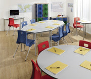 Metalliform Fully Welded Rectangular Table - MDF Edge - 1100 x 550mm
