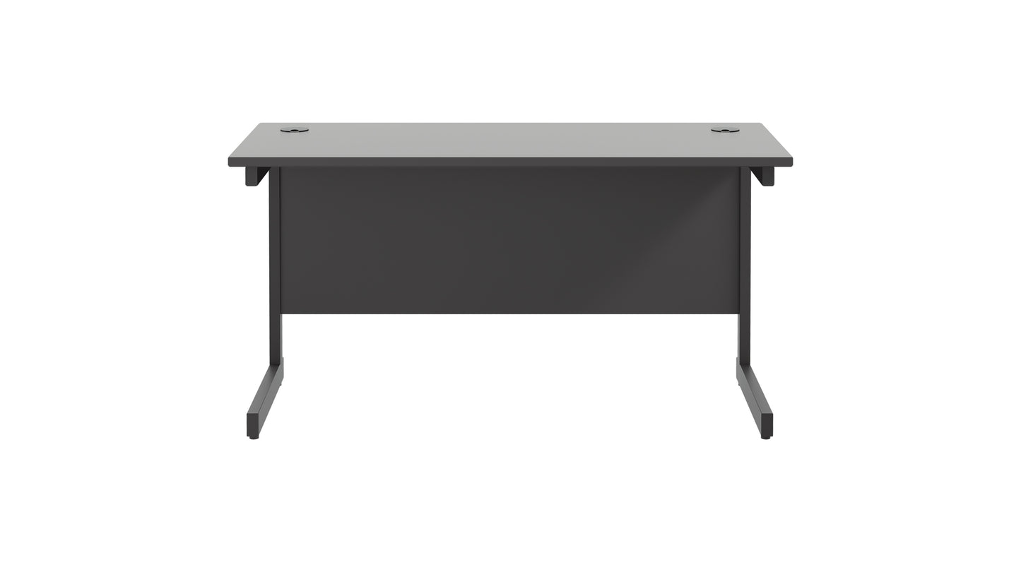 Single Upright Rectangular Desk: 600mm Deep (FSC)