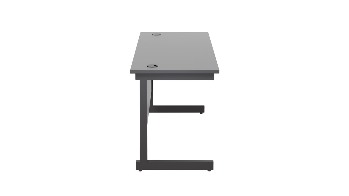 Single Upright Rectangular Desk: 600mm Deep (FSC)