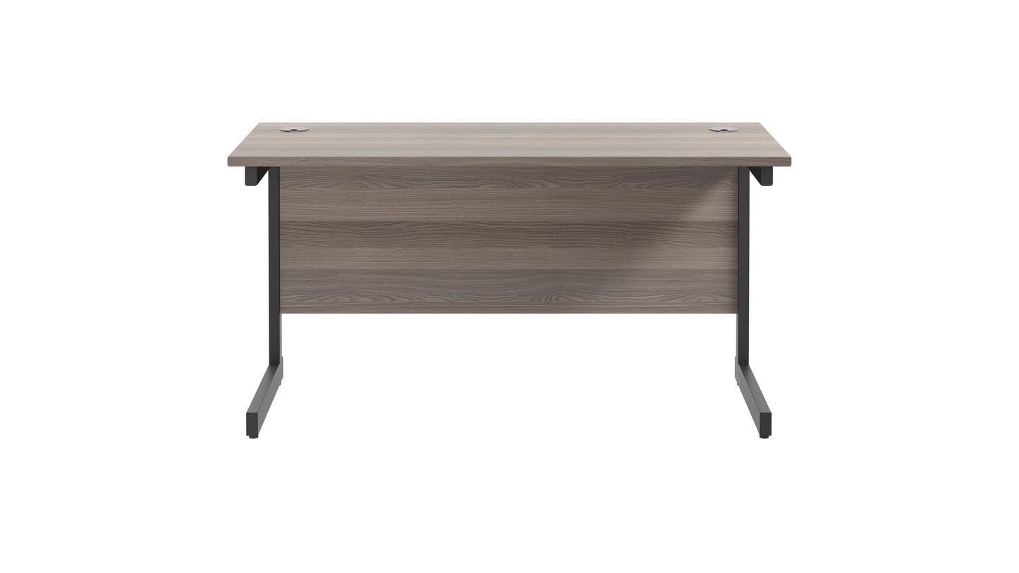 Single Upright Rectangular Desk: 600mm Deep (FSC)