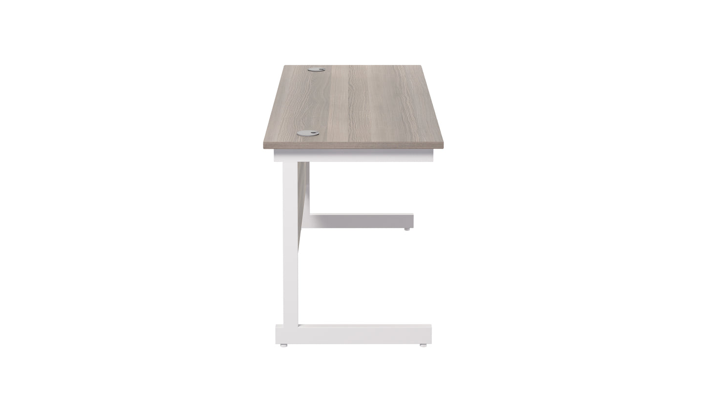 Single Upright Rectangular Desk: 600mm Deep (FSC)