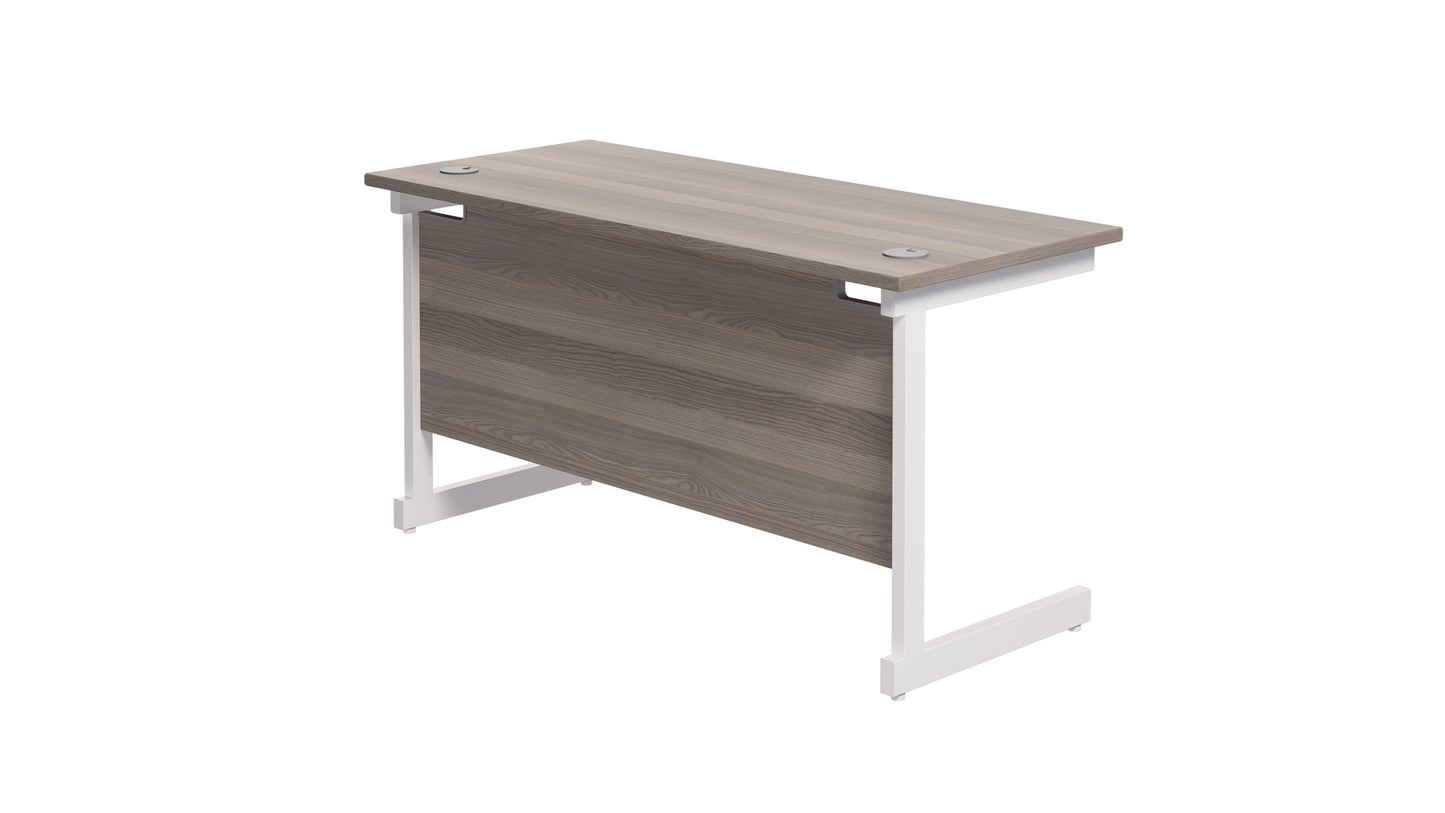 Single Upright Rectangular Desk: 600mm Deep (FSC)