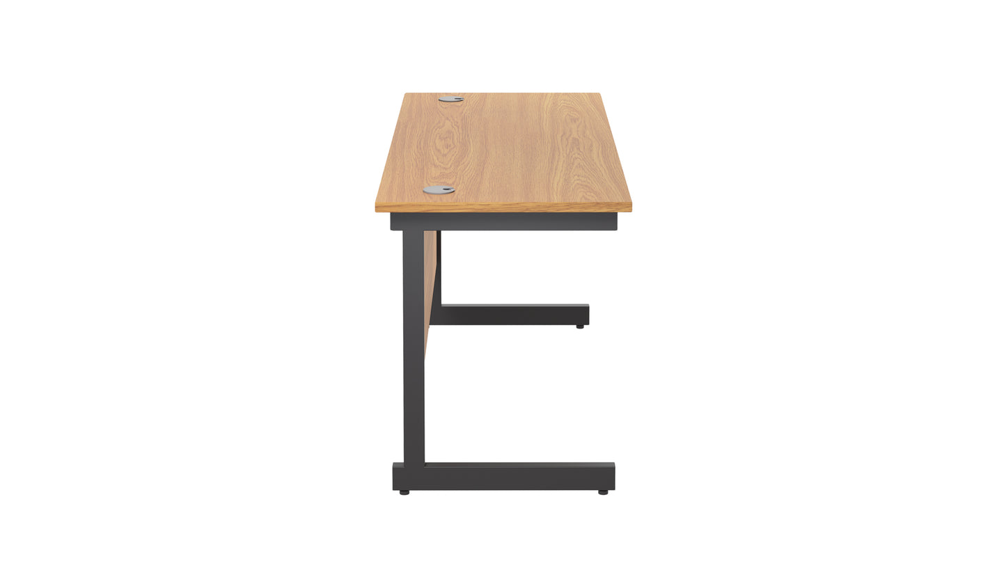 Single Upright Rectangular Desk: 600mm Deep (FSC)