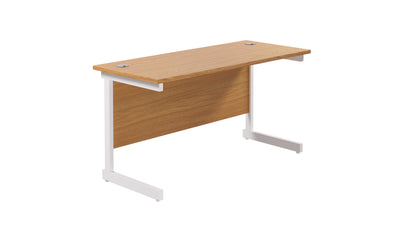 Aztec|Single Upright|Rectangular Desk|1200x600|Nova Oak-White