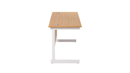 Single Upright Rectangular Desk: 600mm Deep (FSC)