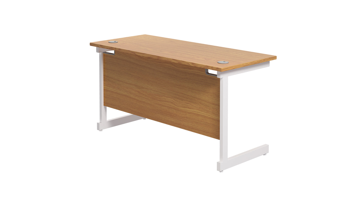 Single Upright Rectangular Desk: 600mm Deep (FSC)
