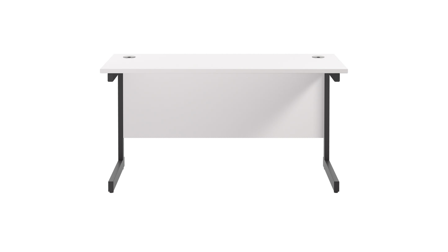 Single Upright Rectangular Desk: 600mm Deep (FSC)