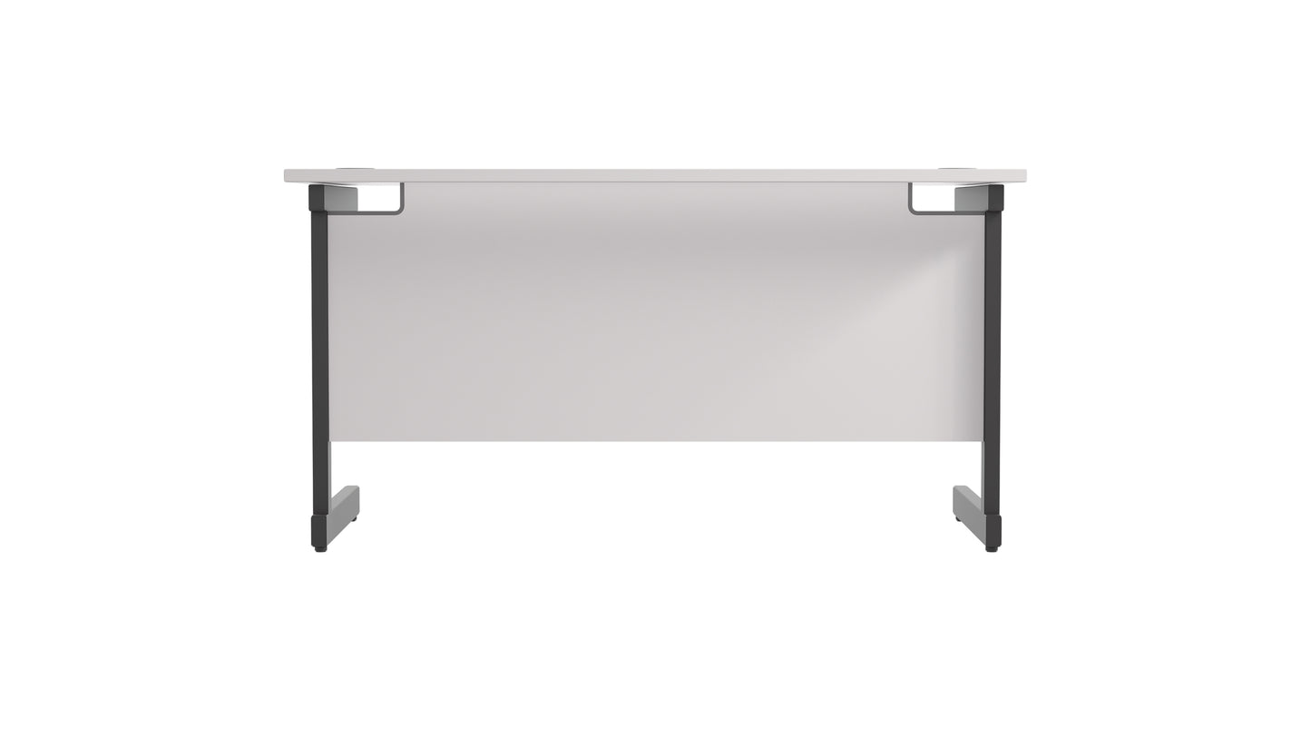 Single Upright Rectangular Desk: 600mm Deep (FSC)