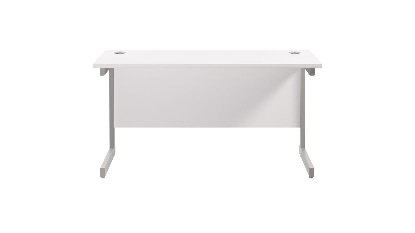 Single Upright Rectangular Desk: 600mm Deep (FSC)