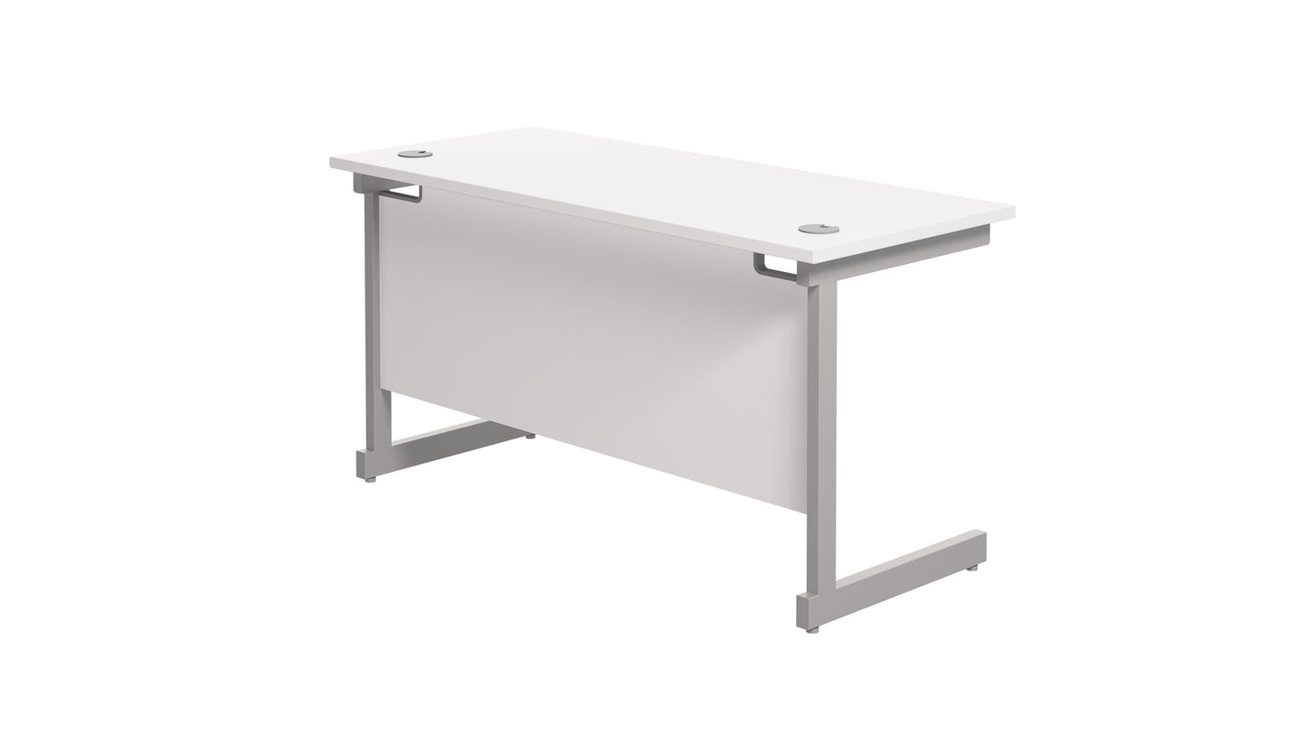 Single Upright Rectangular Desk: 600mm Deep (FSC)