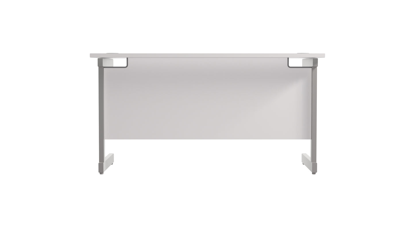 Single Upright Rectangular Desk: 600mm Deep (FSC)