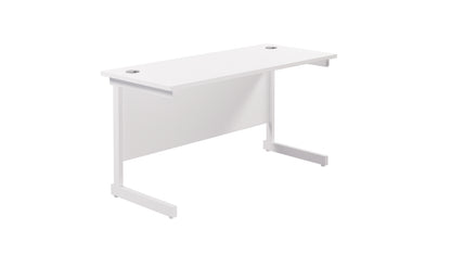Aztec|Single Upright|Rectangular Desk|1200x600|White-White