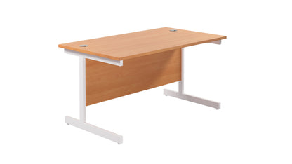 Aztec|Single Upright|Rectangular Desk with 2 Drawer Mobile Pedestal|1200x800|Beech-White