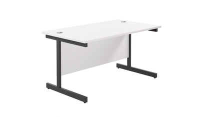 Aztec|Single Upright|Rectangular Desk|1200x800|White-Black