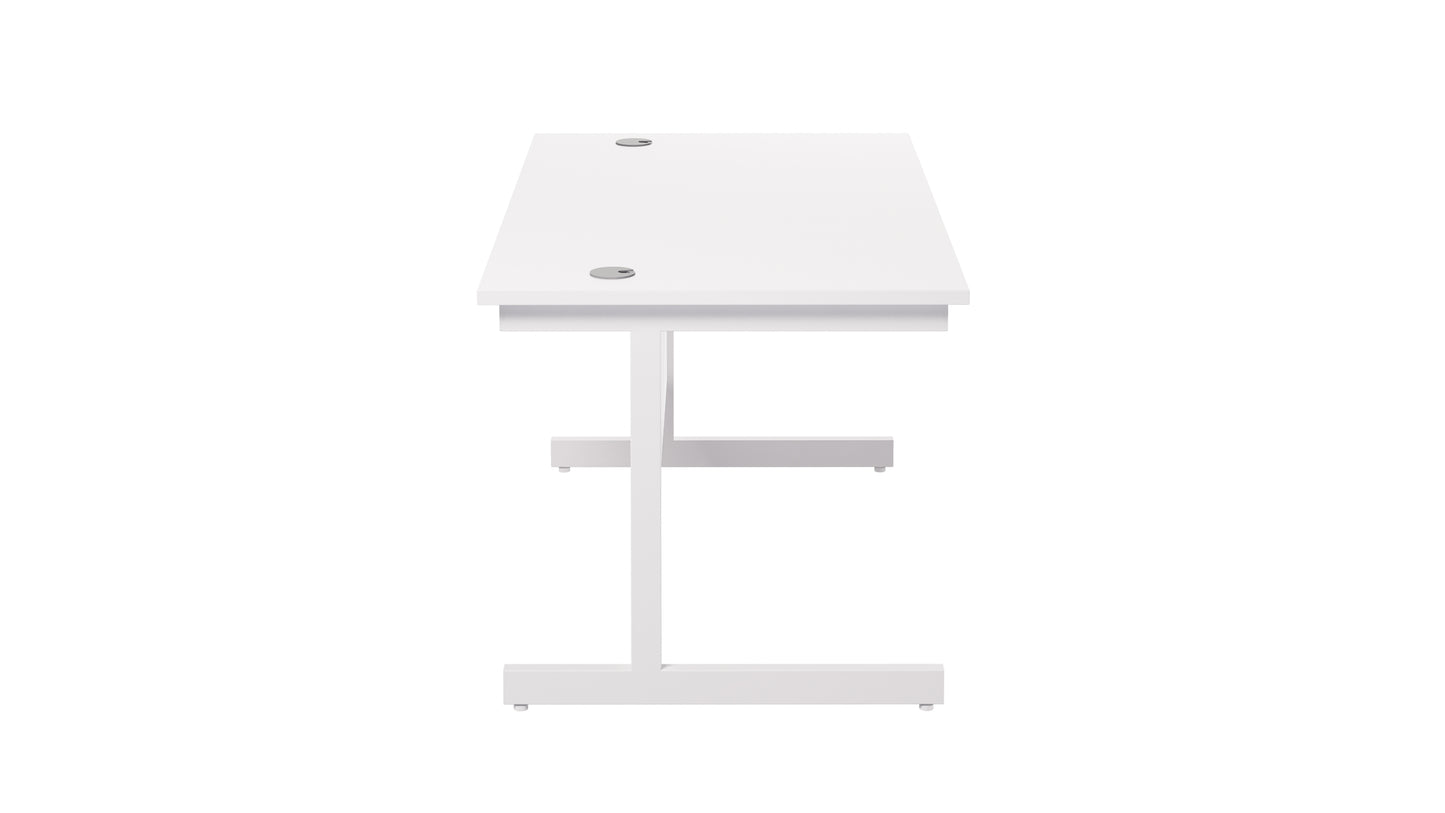 Single Upright Rectangular Desk: 800mm Deep (FSC)