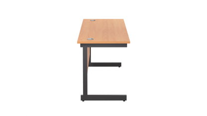 Single Upright Rectangular Desk: 600mm Deep (FSC)