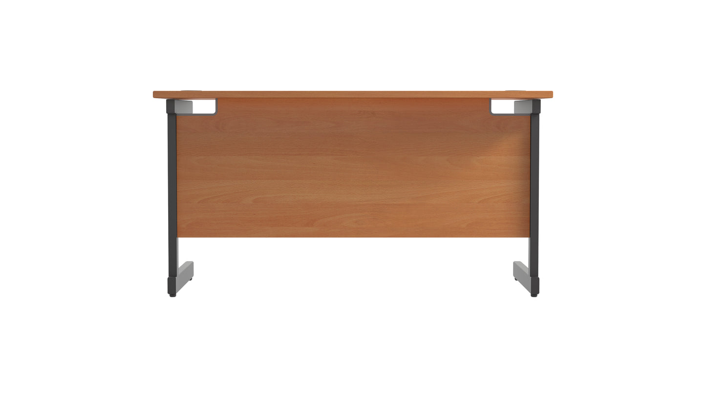 Single Upright Rectangular Desk: 600mm Deep (FSC)