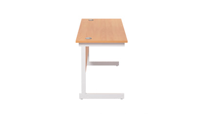 Single Upright Rectangular Desk: 600mm Deep (FSC)