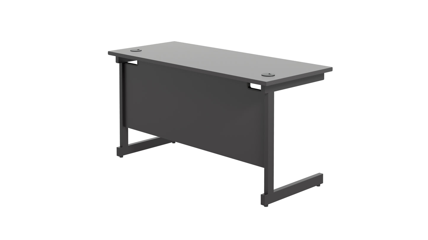Single Upright Rectangular Desk: 600mm Deep (FSC)
