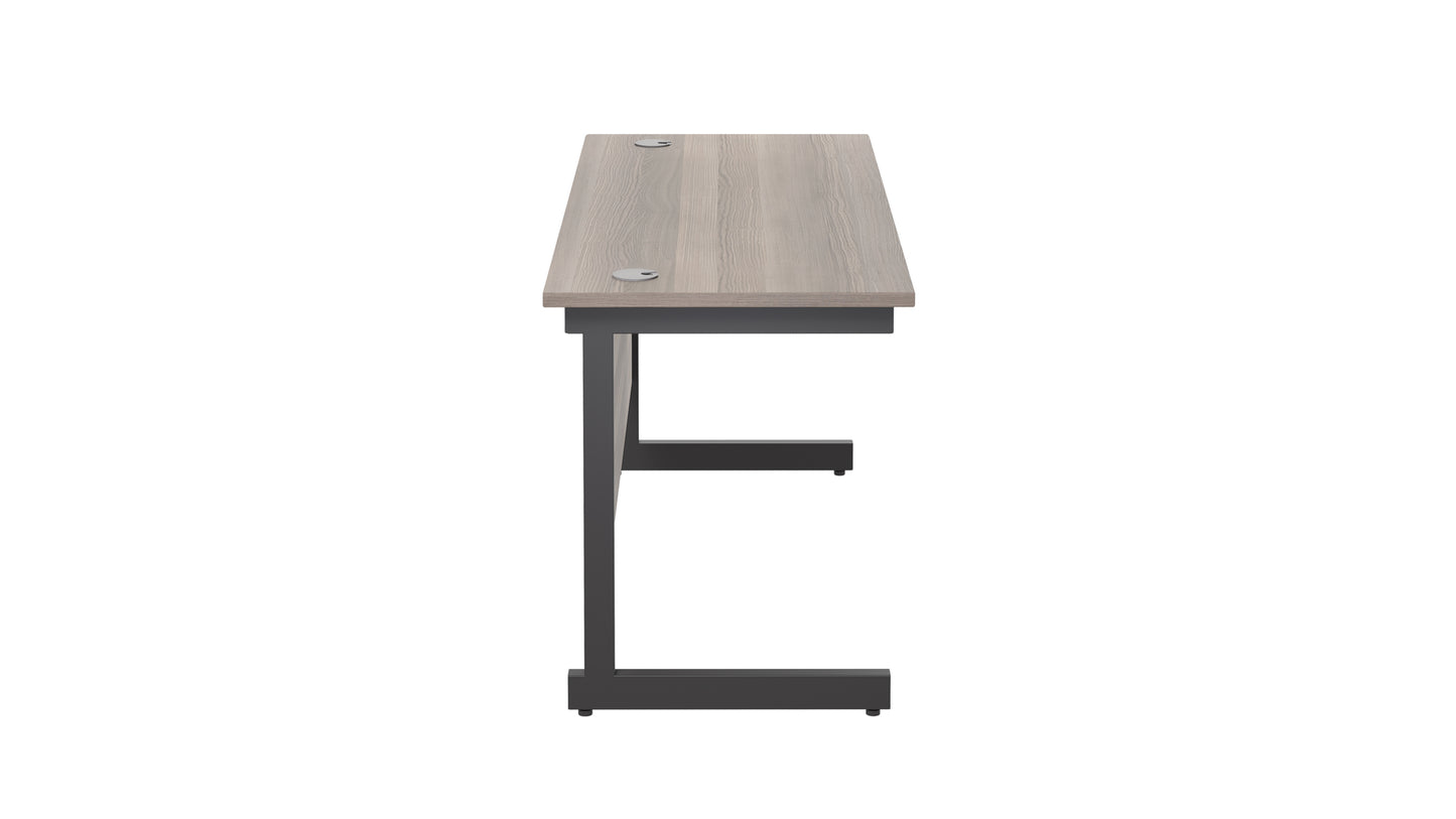 Single Upright Rectangular Desk: 600mm Deep (FSC)