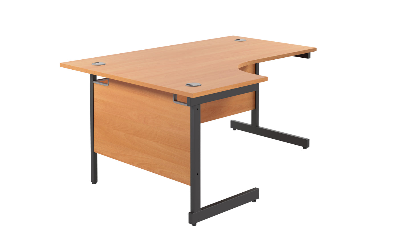 Aztec|Single Upright|Left Hand|Radial Desk|1600x1200|Beech-Black