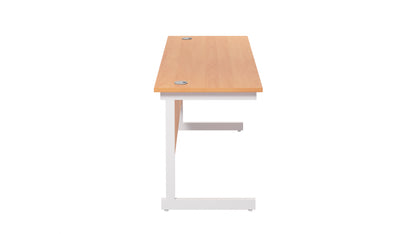 Single Upright Rectangular Desk: 600mm Deep (FSC)