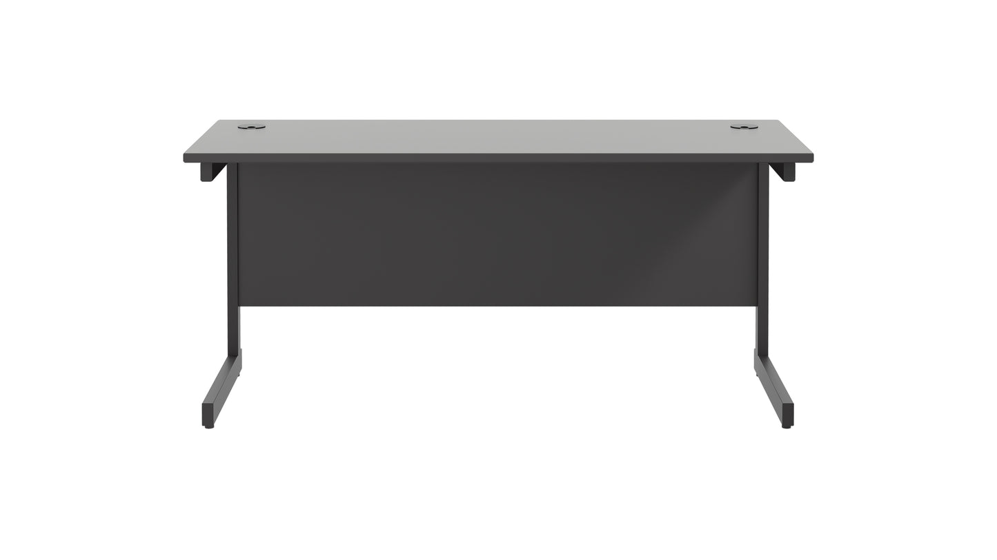 Single Upright Rectangular Desk: 600mm Deep (FSC)