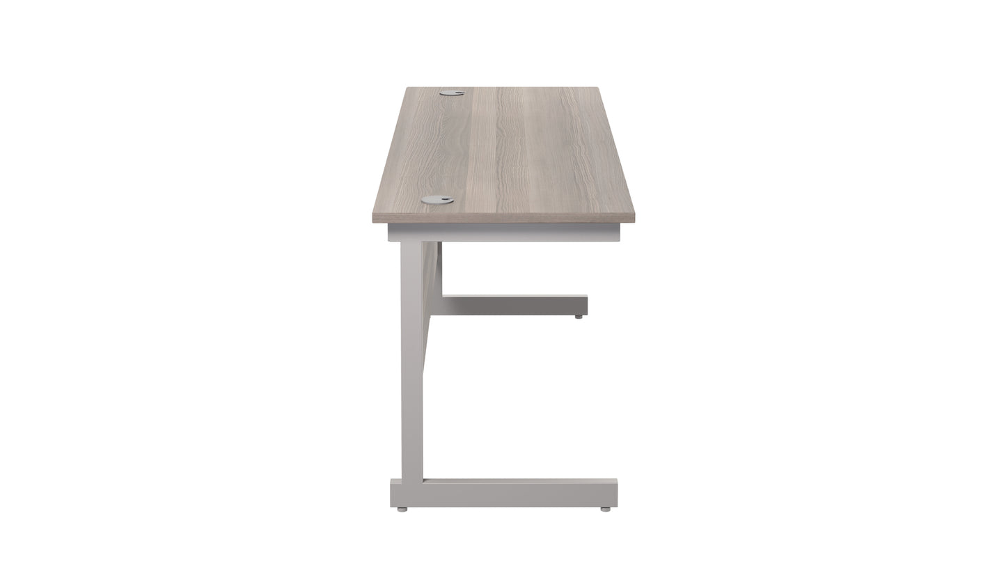 Single Upright Rectangular Desk: 600mm Deep (FSC)