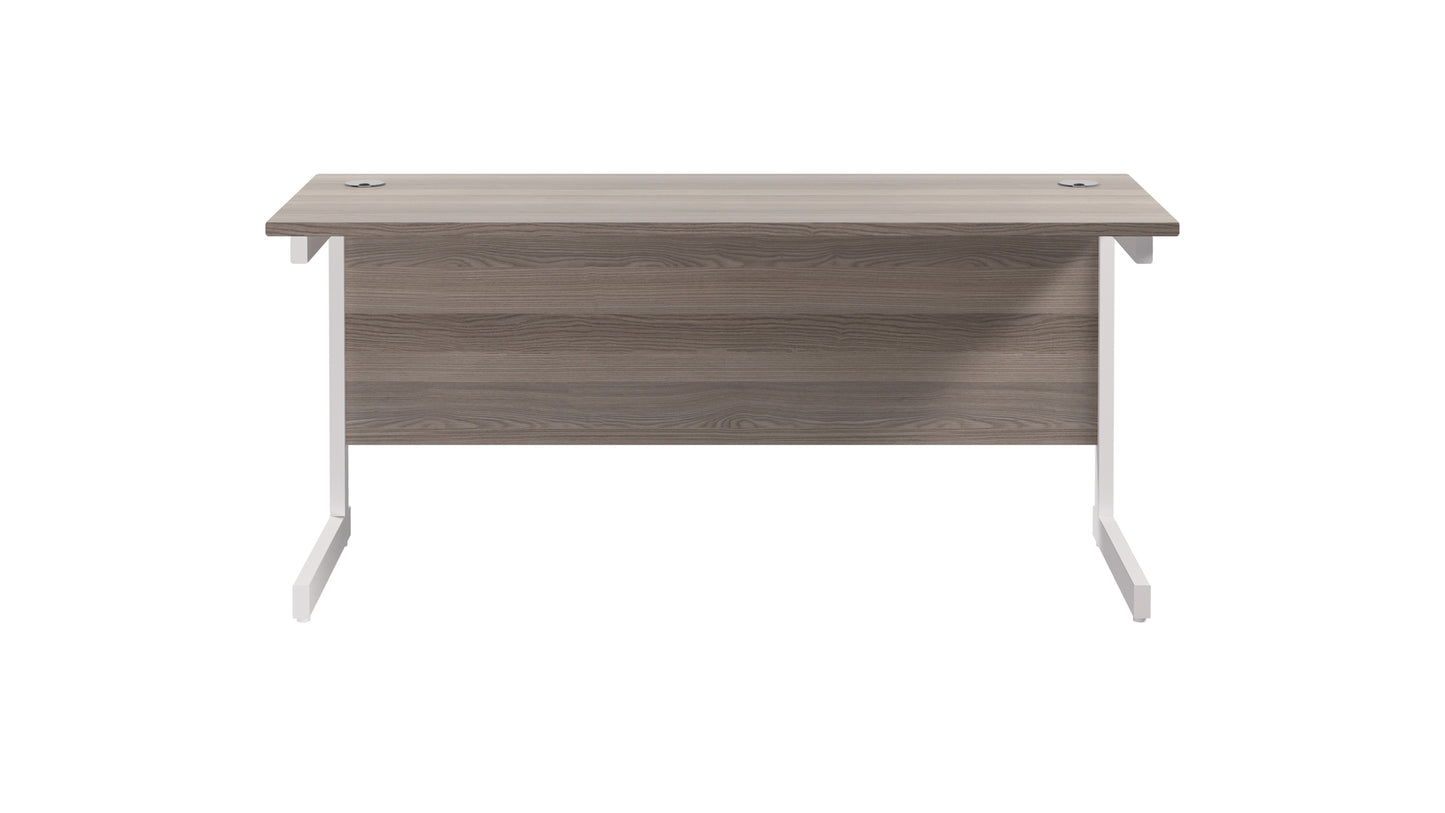 Single Upright Rectangular Desk: 600mm Deep (FSC)