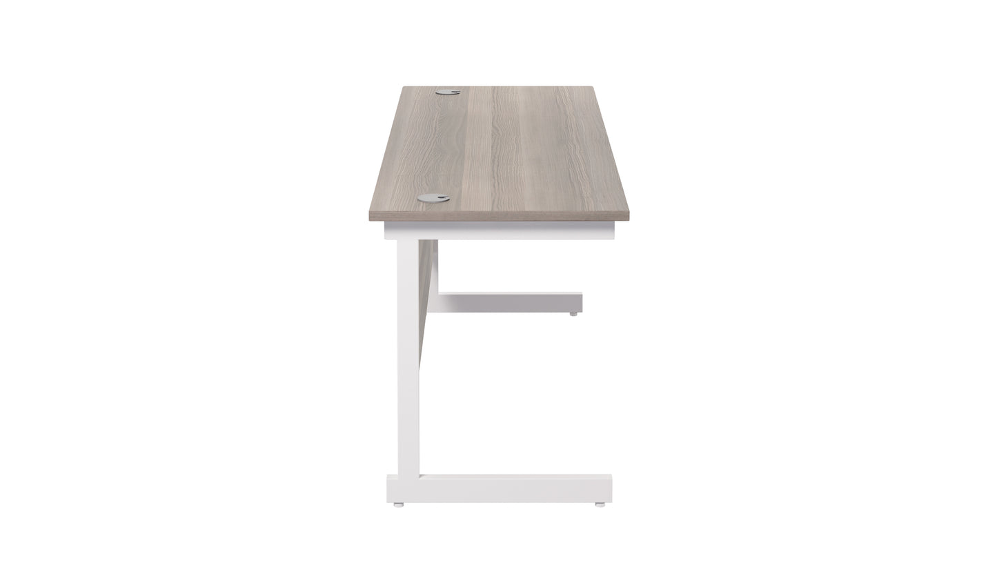 Single Upright Rectangular Desk: 600mm Deep (FSC)