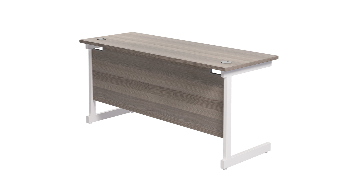Single Upright Rectangular Desk: 600mm Deep (FSC)