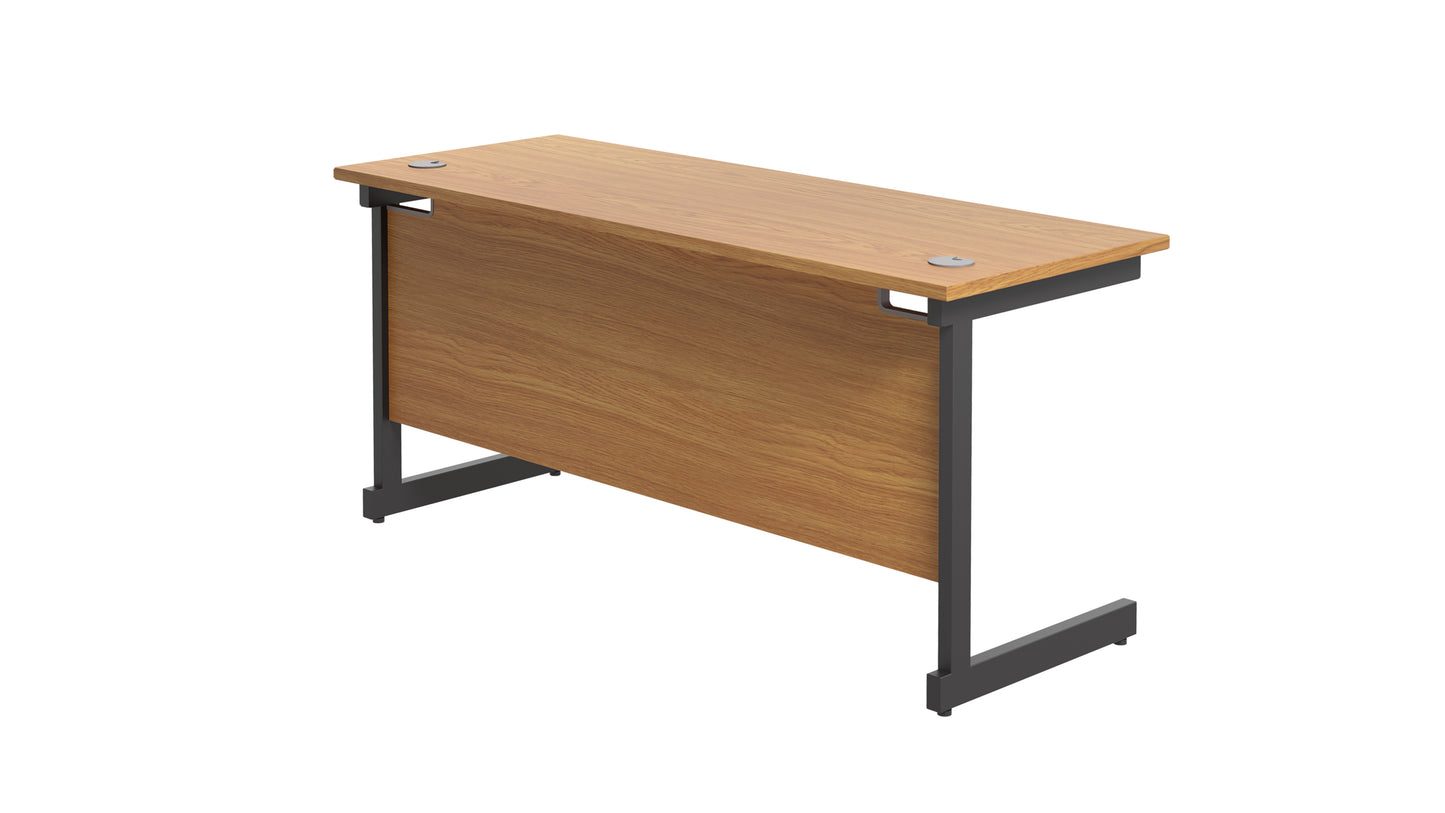 Single Upright Rectangular Desk: 600mm Deep (FSC)