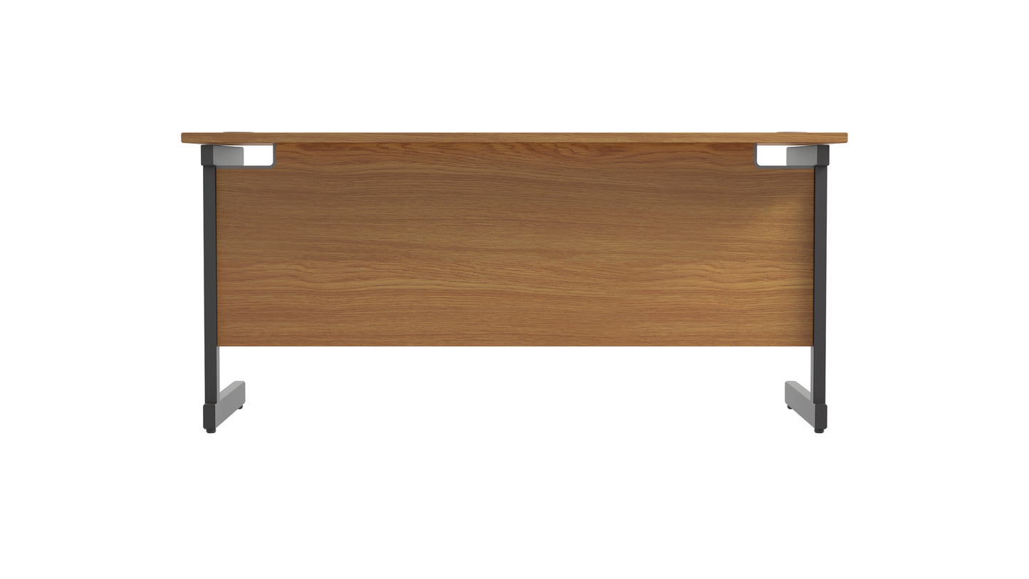Single Upright Rectangular Desk: 600mm Deep (FSC)