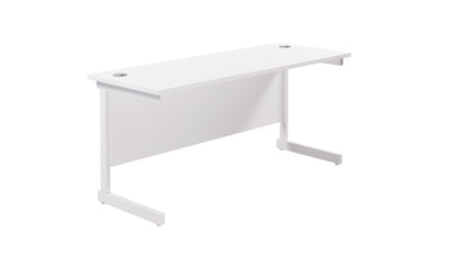Aztec|Single Upright|Rectangular|Desk|1600x600|White-White