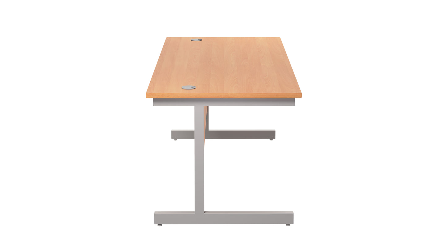 Single Upright Rectangular Desk: 800mm Deep (FSC)