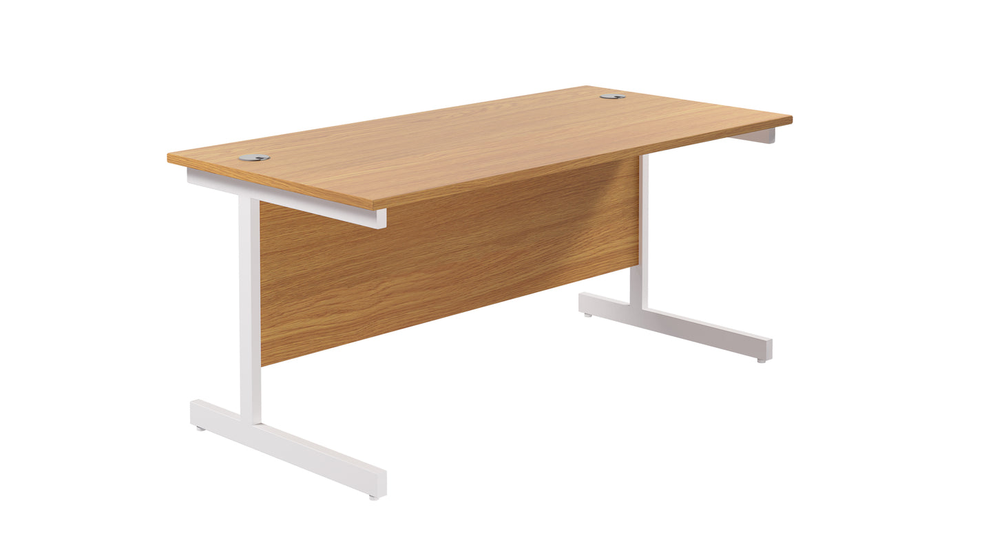 Aztec|Single Upright|Rectangular|Desk|1600x800|Nova Oak-White