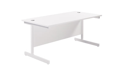 Aztec|Single Upright|Rectangular|Desk|1600x800|White-White