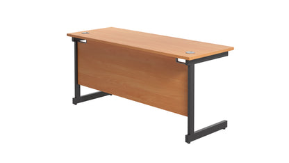 Single Upright Rectangular Desk: 600mm Deep (FSC)