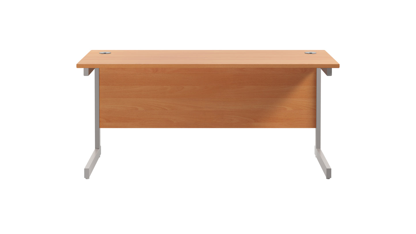 Single Upright Rectangular Desk: 600mm Deep (FSC)