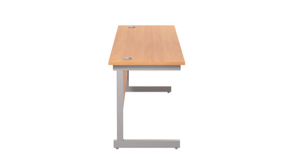 Single Upright Rectangular Desk: 600mm Deep (FSC)
