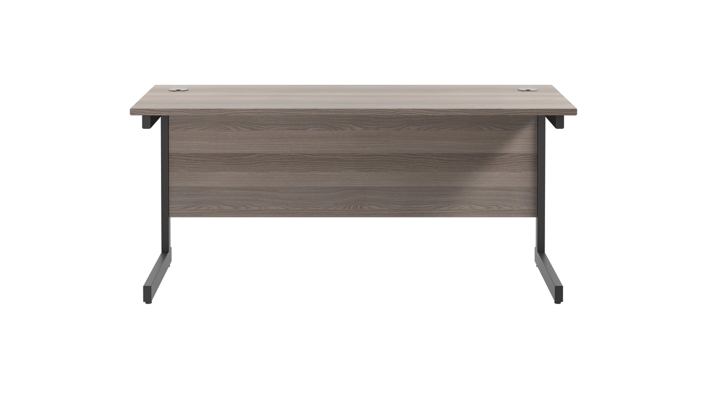 Single Upright Rectangular Desk: 600mm Deep (FSC)