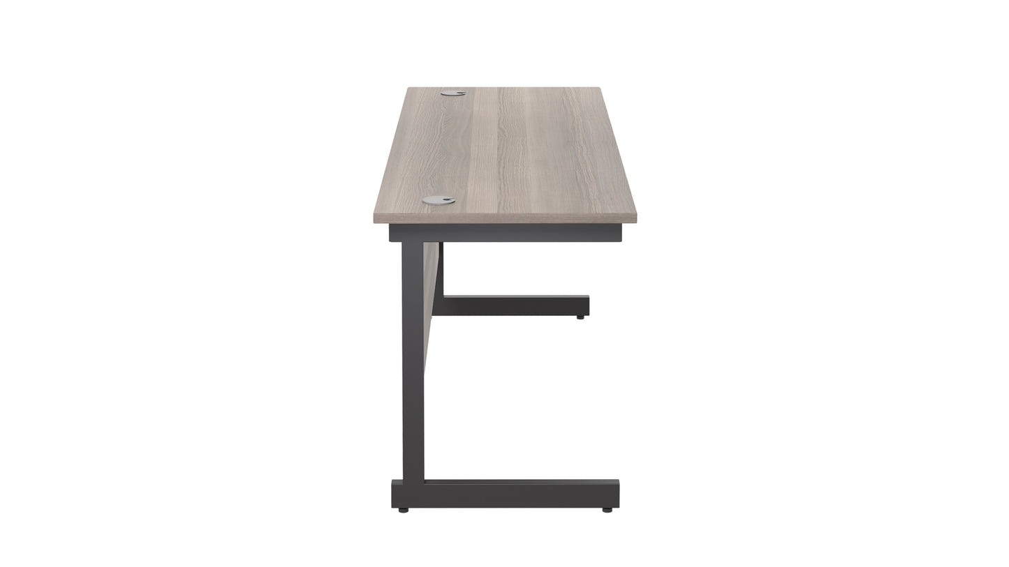 Single Upright Rectangular Desk: 600mm Deep (FSC)