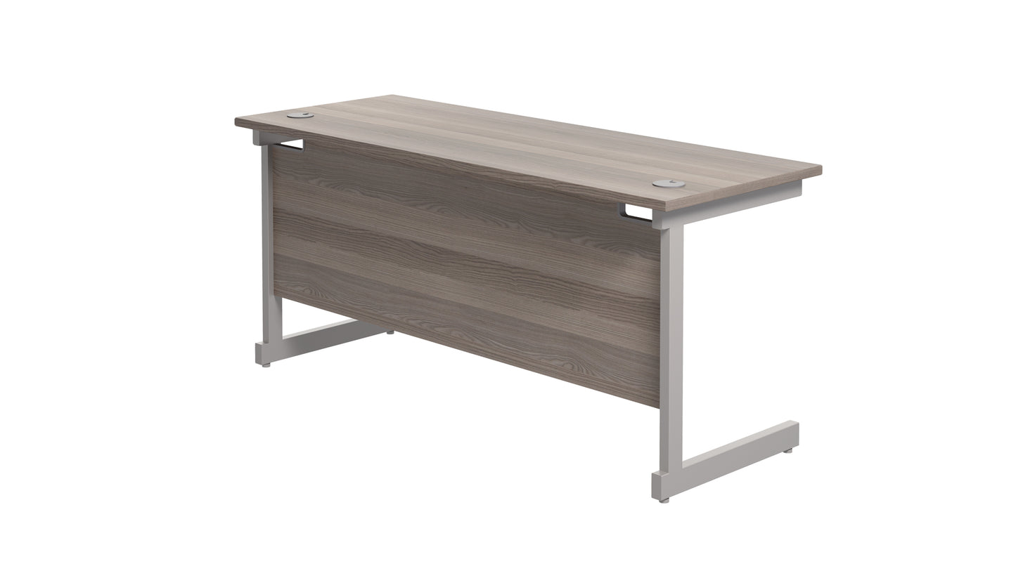 Single Upright Rectangular Desk: 600mm Deep (FSC)