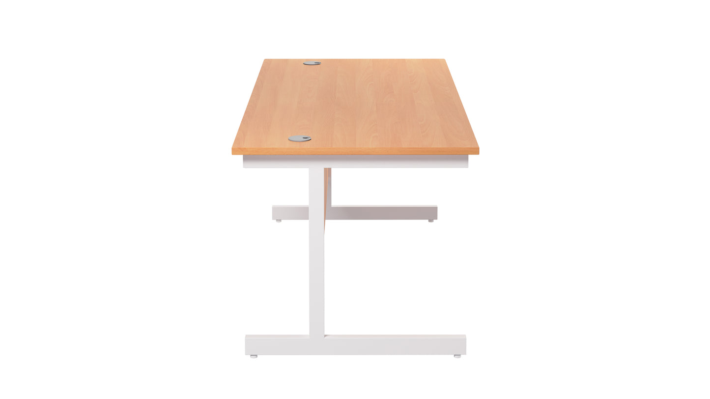 Single Upright Rectangular Desk: 800mm Deep (FSC)