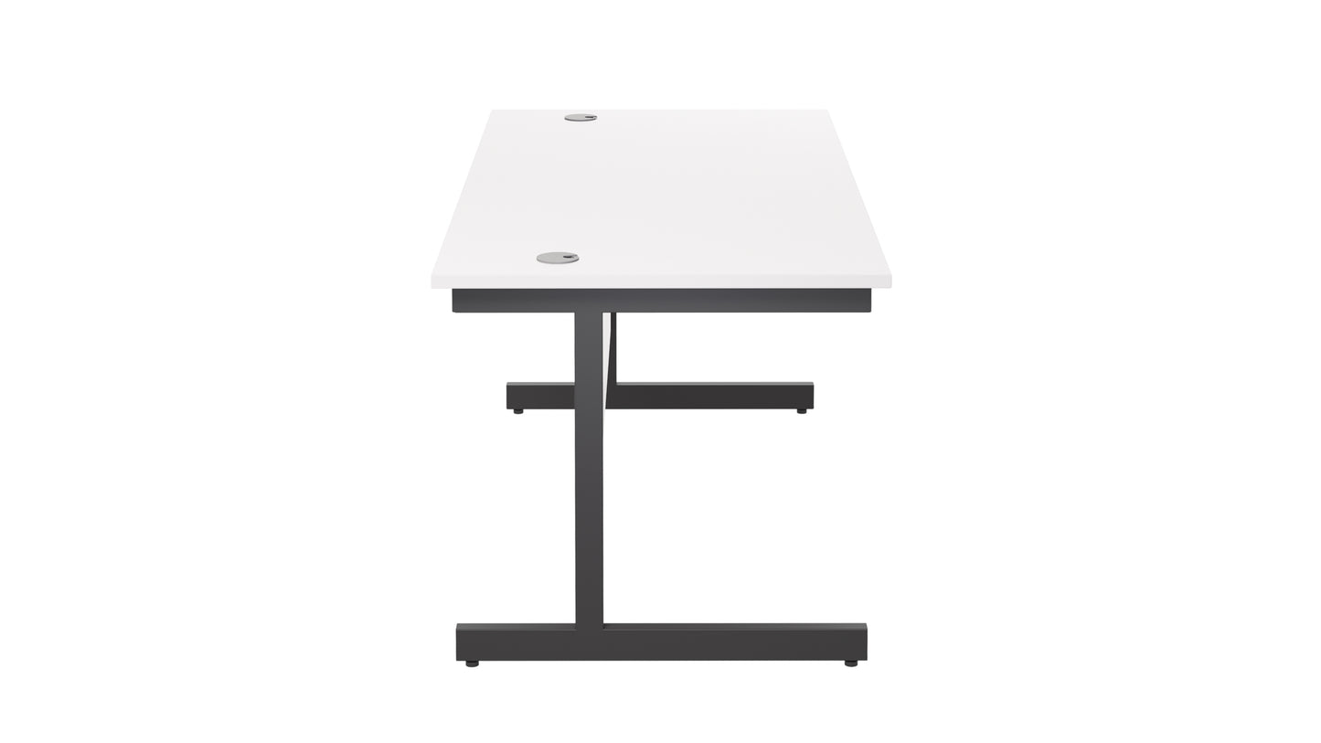 Single Upright Rectangular Desk: 800mm Deep (FSC)
